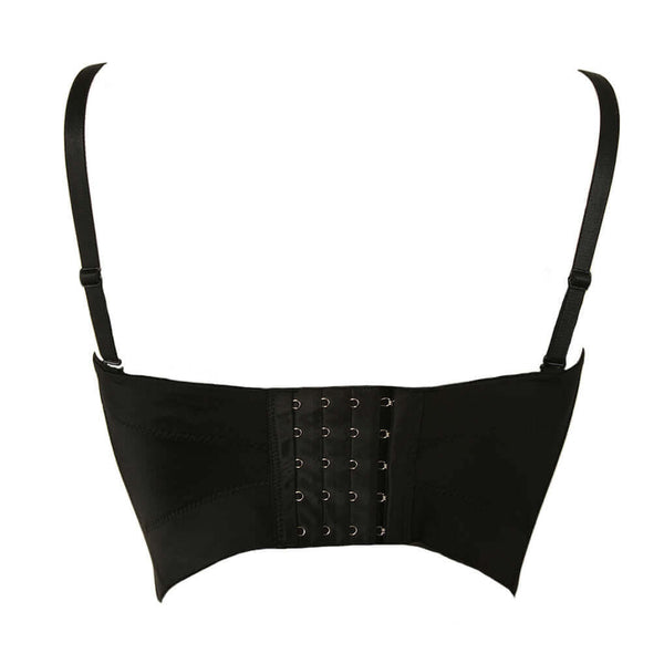 Basic Smooth Cut Cross Bralet Women's Bustier Crop Top - FANCYMAKE