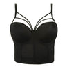 Basic Smooth Cut Cross Bralet Women's Bustier Crop Top