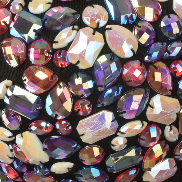 Colourful Rhinestone Bead Pearls Bustier Corset Crop Top - FANCYMAKE