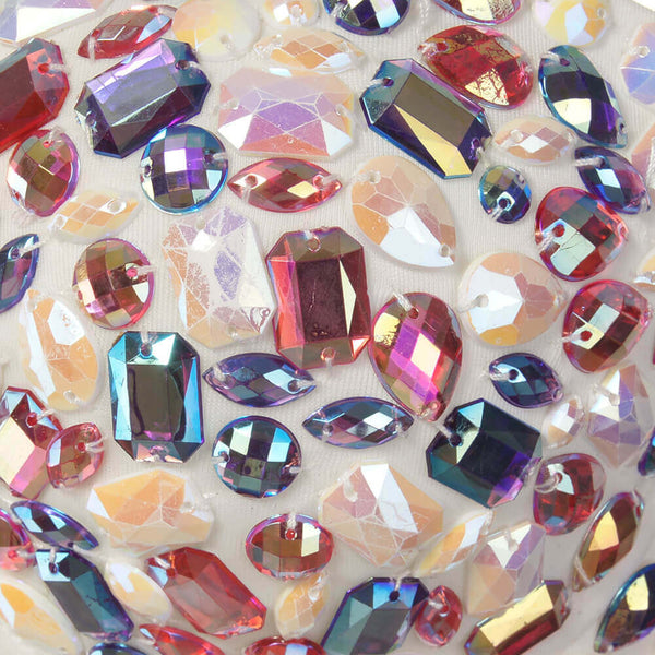 Colourful Rhinestone Bead Pearls Bustier Corset Crop Top - FANCYMAKE