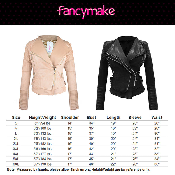 Faux Suede Leather Jacket Women Coat Moto Jackets - FANCYMAKE