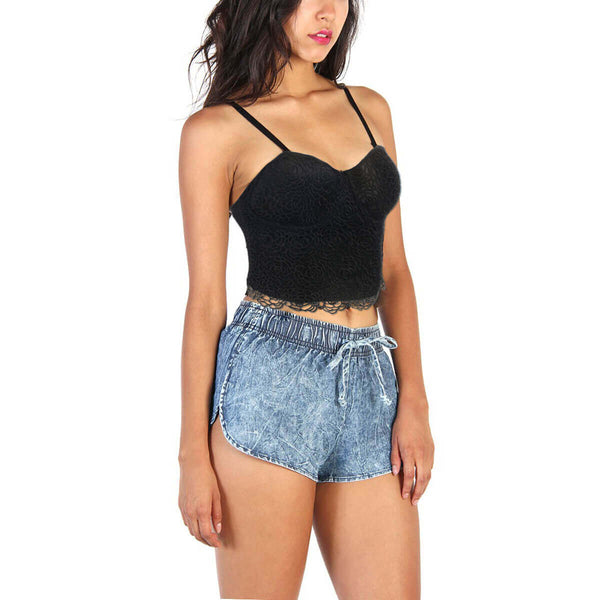 Floral Lace Women's Bustier Corset Top - FANCYMAKE