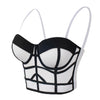 Geometric Women's Bustier Corset Crop Top