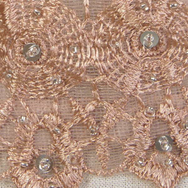 Nude Pearls Diamond Lace Crop Top Tank Tops - FANCYMAKE