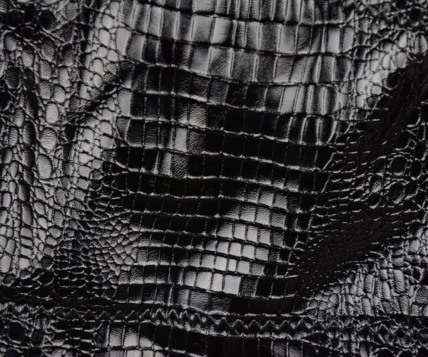 Snake Faux Leather Bustier Crop Top Women's Sexy Corset Top Bra Black Black - FANCYMAKE