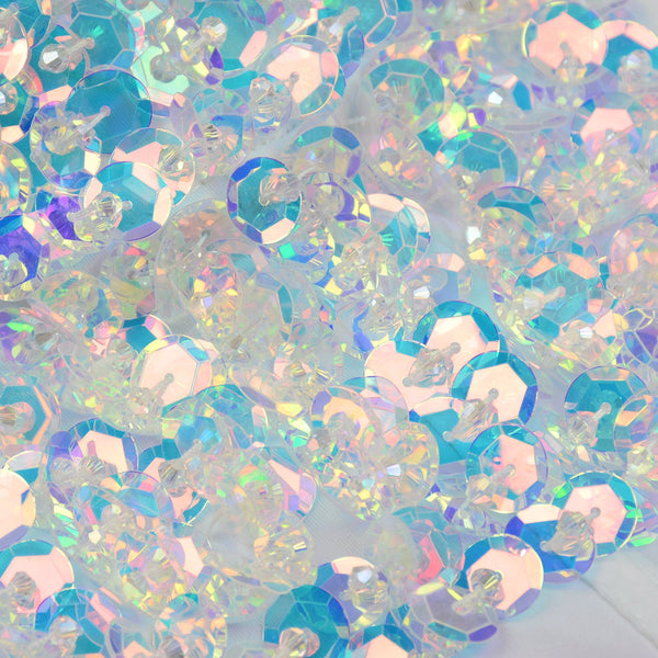 Sexy Sequin Bustier Crop Top Push up Club Party Corset Top White
 - FANCYMAKE