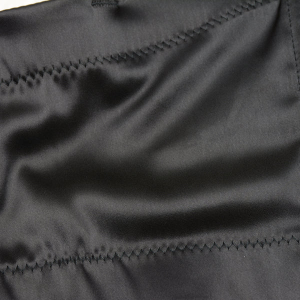 Women's Satin Bustier Crop Top with Gold Chain Shoulder Strap Black - FANCYMAKE