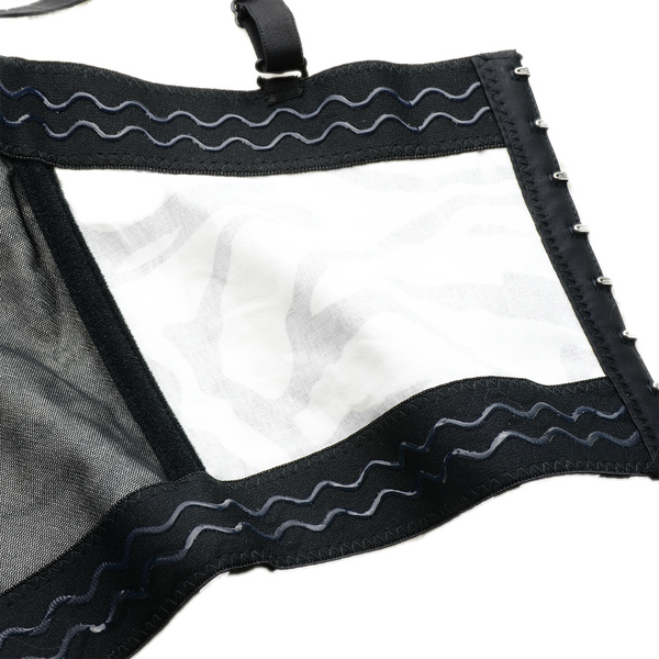 Zebra Pattern Bustier Crop Top Push Up Women's Corset Top Bra Black - FANCYMAKE