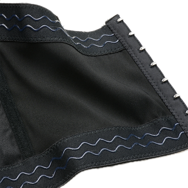 Women's Satin Bustier Crop Top with Gold Chain Shoulder Strap Black - FANCYMAKE