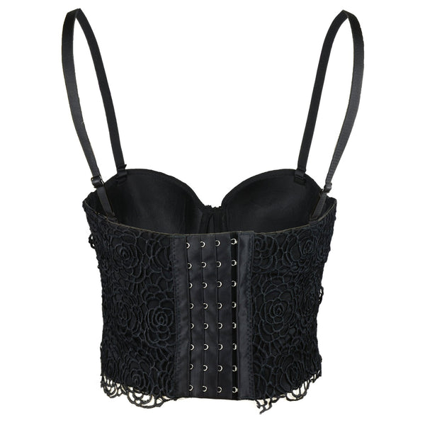 Floral Lace Women's Bustier Corset Top