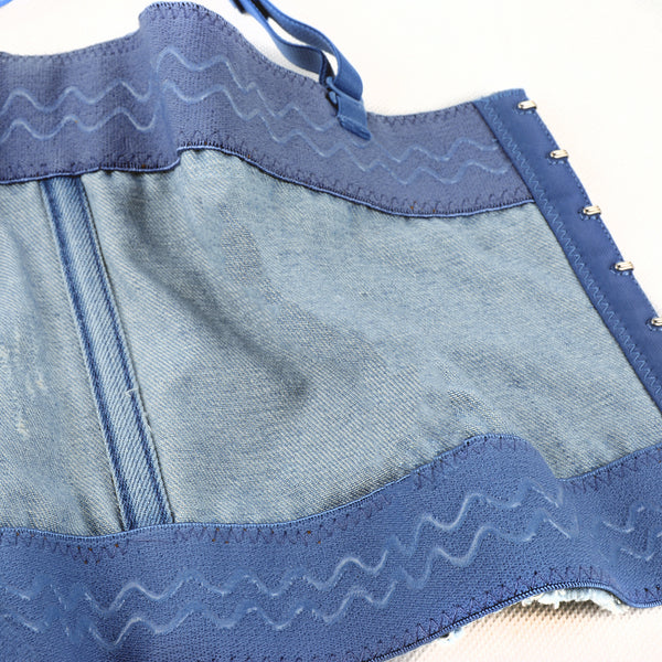Women's Deium Bustier Crop Top Jean Bra - FANCYMAKE