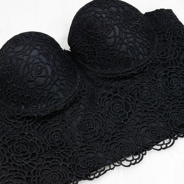 Floral Lace Women's Bustier Corset Top