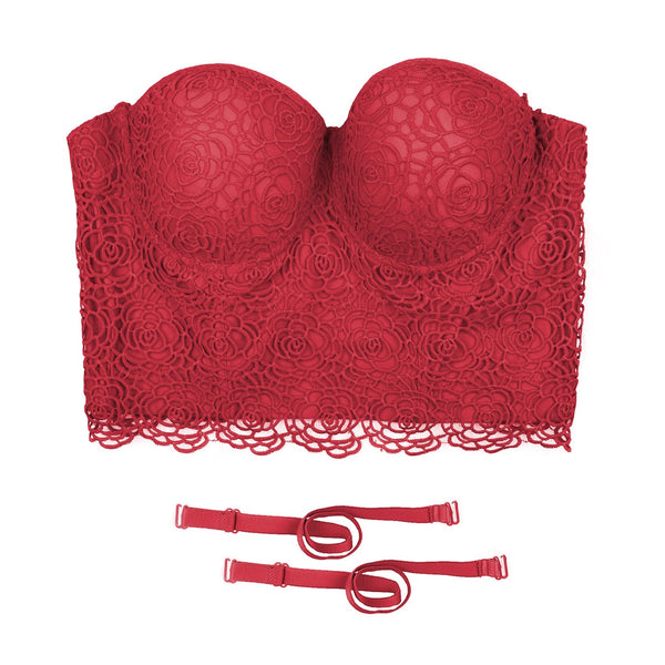 Floral Lace Women's Bustier Corset Top