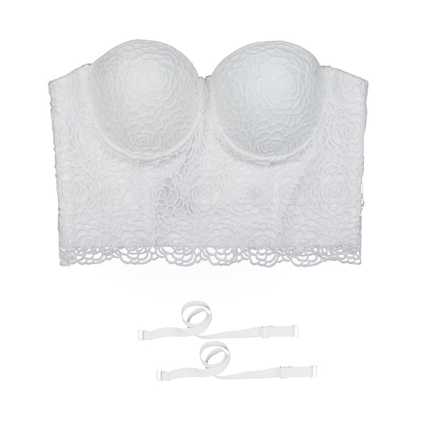 Floral Lace Women's Bustier Corset Top