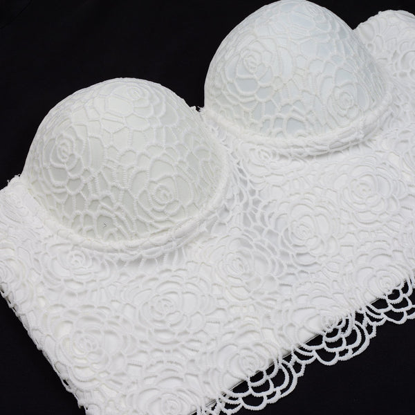 Floral Lace Women's Bustier Corset Top