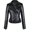 Women's Faux Leather Stylish Moto Biker Jacket