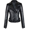 Women's Faux Leather Stylish Moto Biker Jacket