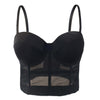 Women's Mesh Push Up Corset Bustier Crop Top