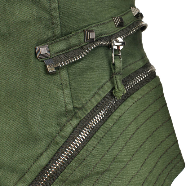 Denim Jeans Slim Fit Studded Jacket - FANCYMAKE