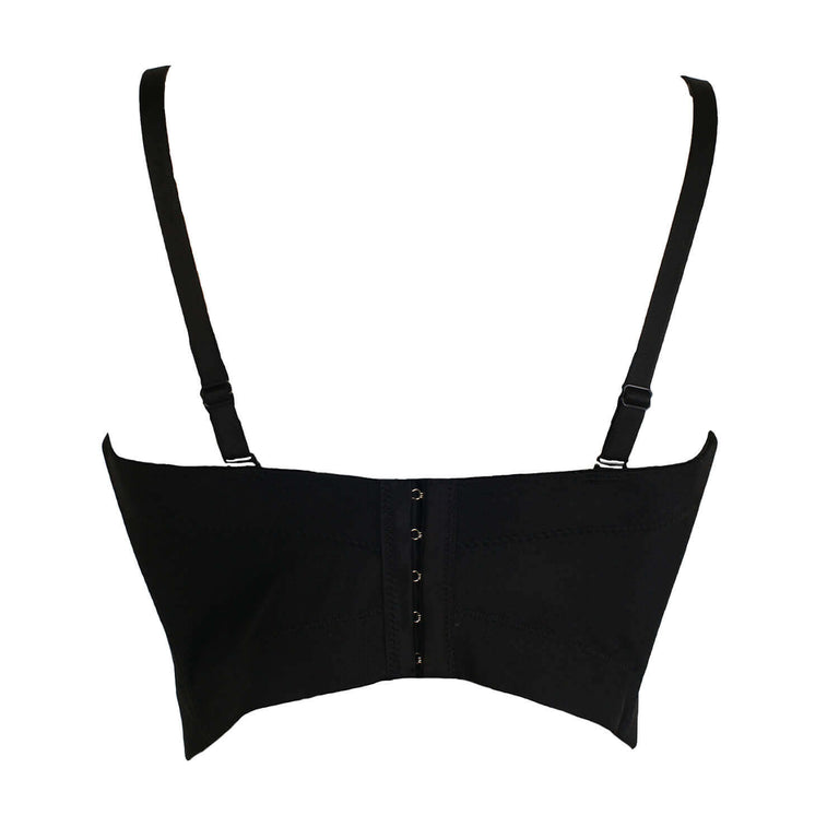 MixMatchy Women's Smocked Tube Top – Stretch Bustier, Strapless, Black, Size S - View #8
