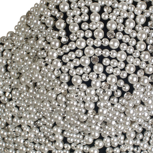 Handmade Pearls Jewel Diamond Bralet Women's Bustier Top - FANCYMAKE