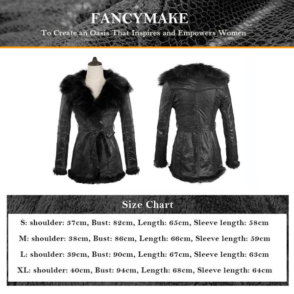 Natural Fox Fur Fleece Slim Fit Long Coat - FANCYMAKE