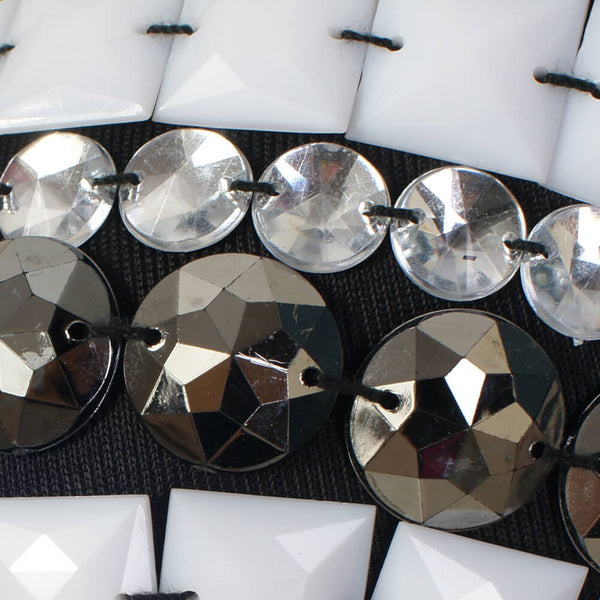 Rhinestone Bead Bustier Pearls Diamond Bralette Tops - FANCYMAKE