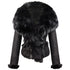 Luxury Suede Real Fox Fur Collar Coat - FANCYMAKE